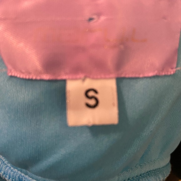 Turquoise Rhinestone top size S - Picture 6 of 6